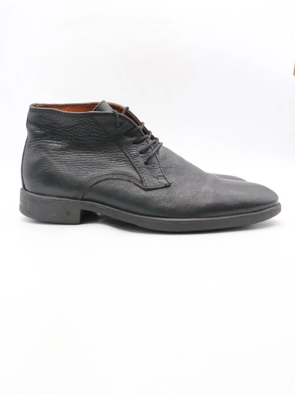 John Varvatos Ankle Boots Shoes Men's 10.5 Black Leather Handmade in Portugal
